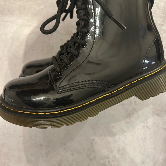 Dr. Martens Black Patent Leather Boots - Picture 6 of 6